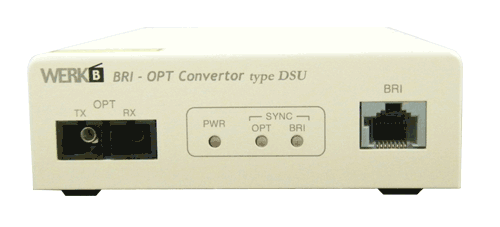 BRI-OPT Convertor 01P type DSU前面