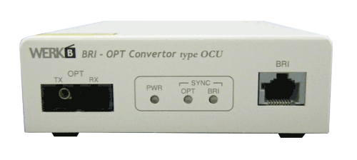 BRI-OPT Convertor 01P type OCU前面